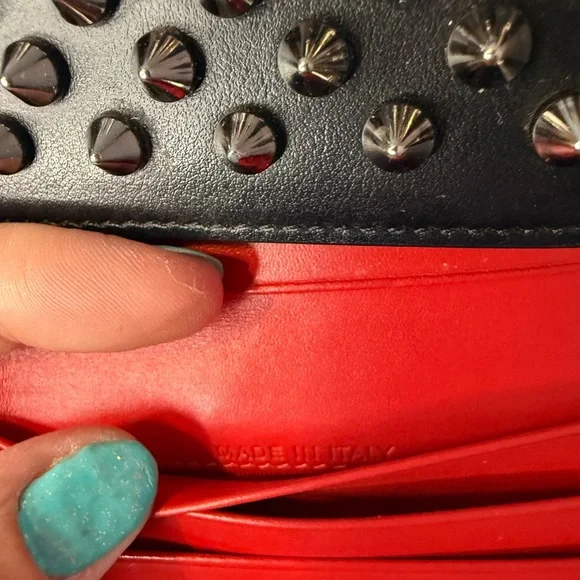 SOLD Christian Louboutin Red Leather Wallet - Picture 9 of 9